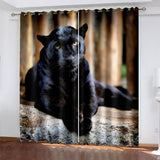 Laden Sie das Bild in den Galerie-Viewer, Vorhänge für Haustiere, Hunde, Verdunkelung, Fensterbehandlungen, Vorhänge für die Raumdekoration