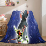 Laden Sie das Bild in den Galerie-Viewer, Cartoon Pokemon Pikachu Flanell Fleece Decke Überwurf Cosplay Decken