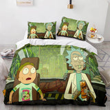 Laden Sie das Bild in den Galerie-Viewer, Rick and Morty Staffel 5 Bettwäsche-Set Quilt Bettbezug Bettwäsche-Sets