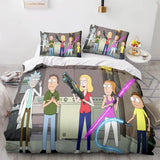 Laden Sie das Bild in den Galerie-Viewer, Rick and Morty Staffel 5 Bettwäsche-Set Quilt Bettbezug Bettwäsche-Sets