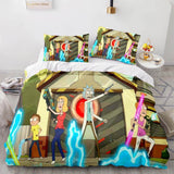 Laden Sie das Bild in den Galerie-Viewer, Rick and Morty Staffel 5 Bettwäsche-Set Quilt Bettbezug Bettwäsche-Sets