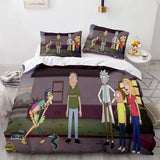 Laden Sie das Bild in den Galerie-Viewer, Rick and Morty Staffel 5 Bettwäsche-Set Quilt Bettbezug Bettwäsche-Sets