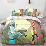 Laden Sie das Bild in den Galerie-Viewer, Rick and Morty Staffel 5 Bettwäsche-Set Quilt Bettbezug Bettwäsche-Sets