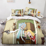 Laden Sie das Bild in den Galerie-Viewer, Rick and Morty Staffel 5 Bettwäsche-Set Quilt Bettbezug Bettwäsche-Sets