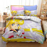 Laden Sie das Bild in den Galerie-Viewer, Sailor Moon Cosplay Bettwäsche-Set Quiltbezüge