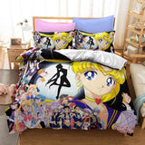 Laden Sie das Bild in den Galerie-Viewer, Sailor Moon Cosplay Bettwäsche-Set Quiltbezüge