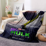 Laden Sie das Bild in den Galerie-Viewer, She Hulk Decke Flanell Fleece Decke Überwurf Cosplay Decke Raumdekoration