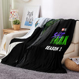 Laden Sie das Bild in den Galerie-Viewer, She Hulk Decke Flanell Fleece Decke Überwurf Cosplay Decke Raumdekoration