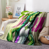Laden Sie das Bild in den Galerie-Viewer, She Hulk Decke Flanell Fleece Decke Überwurf Cosplay Decke Raumdekoration