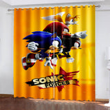 Laden Sie das Bild in den Galerie-Viewer, Sonic The Hedgehog 2 Vorhänge, Verdunkelungsvorhänge für Fenster