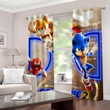 Laden Sie das Bild in den Galerie-Viewer, Sonic the Hedgehog 2 Vorhänge, Verdunkelungsvorhänge, Fenstervorhänge, Raumdekoration