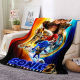 Laden Sie das Bild in den Galerie-Viewer, Sonic the Hedgehog 2 Flanell-Fleece-Decke, Überwurf, Cosplay-Decke