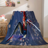 Laden Sie das Bild in den Galerie-Viewer, Spider Man Cosplay Decke Flanell Fleece Decke Überwurf Quilt Decke