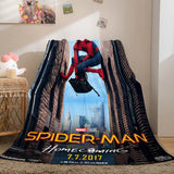 Laden Sie das Bild in den Galerie-Viewer, Spider Man Flanell-Fleece-Decke, Überwurf, Wickeldecke, Nickerchen-Steppdecke