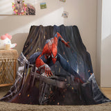 Laden Sie das Bild in den Galerie-Viewer, Spider Man Flanell-Fleece-Decke, Überwurf, Wickeldecke, Nickerchen-Steppdecke