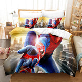 Laden Sie das Bild in den Galerie-Viewer, Spider Man Peter Parker Cosplay Quilt Bettwäsche Set Bettbezug Bettsets