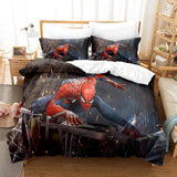 Laden Sie das Bild in den Galerie-Viewer, Spider Man Peter Parker Cosplay Quilt Bettwäsche Set Bettbezug Bettsets