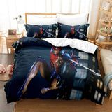 Laden Sie das Bild in den Galerie-Viewer, Spider Man Peter Parker Cosplay Quilt Bettwäsche Set Bettbezug Bettsets