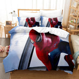 Laden Sie das Bild in den Galerie-Viewer, Spider Man Peter Parker Cosplay Quilt Bettwäsche Set Bettbezug Bettsets