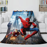 Laden Sie das Bild in den Galerie-Viewer, Spiderman Cosplay-Decke, Flanell-Fleece-Überwurf, Wickeldecke, Nickerchen-Steppdecke