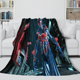 Laden Sie das Bild in den Galerie-Viewer, Spiderman Cosplay-Decke, Flanell-Fleece-Überwurf, Wickeldecke, Nickerchen-Steppdecke