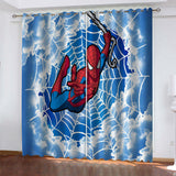 Laden Sie das Bild in den Galerie-Viewer, Comics Spider-Man-Vorhänge mit Muster, Verdunkelungsvorhänge für Fenster