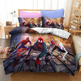 Laden Sie das Bild in den Galerie-Viewer, Spider Man Miles Morales Gwen Stacy Bettwäsche-Set, Bettbezug, Bett-Sets