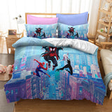 Laden Sie das Bild in den Galerie-Viewer, Spider Man Miles Morales Gwen Stacy Bettwäsche-Set, Bettbezug, Bett-Sets