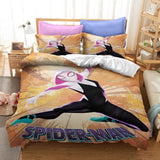 Laden Sie das Bild in den Galerie-Viewer, Spider Man Miles Morales Gwen Stacy Bettwäsche-Set, Bettbezug, Bett-Sets