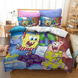 Laden Sie das Bild in den Galerie-Viewer, SpongeBob Schwammkopf Kinderbettwäsche-Set UK Bettbezug Bettsets