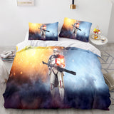 Laden Sie das Bild in den Galerie-Viewer, Star Wars Battlefront Bespin Cosplay Bettwäsche-Set Quilt-Bettbezug-Sets