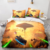 Laden Sie das Bild in den Galerie-Viewer, Star Wars Battlefront Bespin Cosplay Bettwäsche-Set Quilt-Bettbezug-Sets