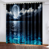 Laden Sie das Bild in den Galerie-Viewer, Starry Sky Space Curtains Blackout Window Treatments Drapes Room DecorMöbel &amp; Wohnen, Dekoration, Vorhänge!