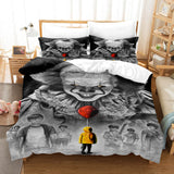 Laden Sie das Bild in den Galerie-Viewer, Stephen King&#39;s It Joker Cosplay Bettwäsche-Set Quilt Bettbezug Bett-Sets