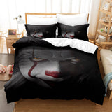 Laden Sie das Bild in den Galerie-Viewer, Stephen King&#39;s It Joker Cosplay Bettwäsche-Set Quilt Bettbezug Bett-Sets