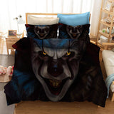 Laden Sie das Bild in den Galerie-Viewer, Stephen King&#39;s It Pennywise Joker Cosplay Bettwäsche-Set Bettbezug-Sets