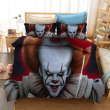 Laden Sie das Bild in den Galerie-Viewer, Stephen King&#39;s It Pennywise Joker Cosplay Bettwäsche-Set Bettbezug-Sets