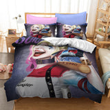 Laden Sie das Bild in den Galerie-Viewer, Birds of Prey Harley Quinn Cosplay Bettwäsche-Set Quilt Bettbezug-Sets