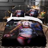 Laden Sie das Bild in den Galerie-Viewer, Suicide Squad Harley Quinn Deadpool Bettwäsche-Set Quilt Bettbezug-Sets