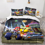 Laden Sie das Bild in den Galerie-Viewer, Super Mario Cosplay Bettwäsche-Set Quilt Bettbezüge Bettwäsche-Sets