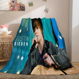 Laden Sie das Bild in den Galerie-Viewer, Super Star Justin Bieber Flanell-Fleece-Überwurfdecke, Cosplay-Steppdecke