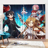 Laden Sie das Bild in den Galerie-Viewer, Sword Art Online Vorhänge Verdunkelungsvorhänge für die Raumdekoration