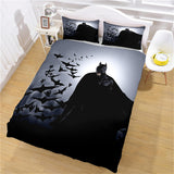 Laden Sie das Bild in den Galerie-Viewer, The Batman Bettwäsche-Set Quilt Cosplay Bettbezug Bettlaken-Sets