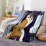 Laden Sie das Bild in den Galerie-Viewer, The Demon Girl Next Door Flanell-Fleece-Decke, Überwurf, Cosplay-Decke