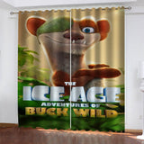 Laden Sie das Bild in den Galerie-Viewer, Die Eiszeit-Abenteuer von Buck Wild Vorhänge Cosplay Verdunkelungsfenstervorhänge