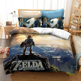 Laden Sie das Bild in den Galerie-Viewer, The Legend of Zelda Bettwäsche-Set Bettbezug-Bett-Sets