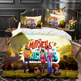 Laden Sie das Bild in den Galerie-Viewer, The Mitchells vs The Machines Bettwäsche Cosplay Steppdecke Bettbezüge Dekoration Bett