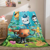 Laden Sie das Bild in den Galerie-Viewer, The Octonauts Flanell-Fleece-Decke, Überwurf, Cosplay-Steppdecke