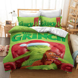 Laden Sie das Bild in den Galerie-Viewer, The Santa Grinch Christmas UK Bettwäsche-Set Bettbezug Bettwäsche-Sets