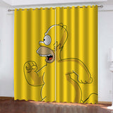 Laden Sie das Bild in den Galerie-Viewer, Die Simpsons Vorhänge Cosplay Blackout Fenstervorhänge Raumdekoration